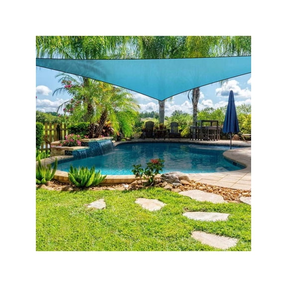 1Pc Shade Sail Patio Cover Shade Canopy Camping Sail Awning Sail Sunscreen Shelter Triangle Cover For Kindergarten Playground Outdoor