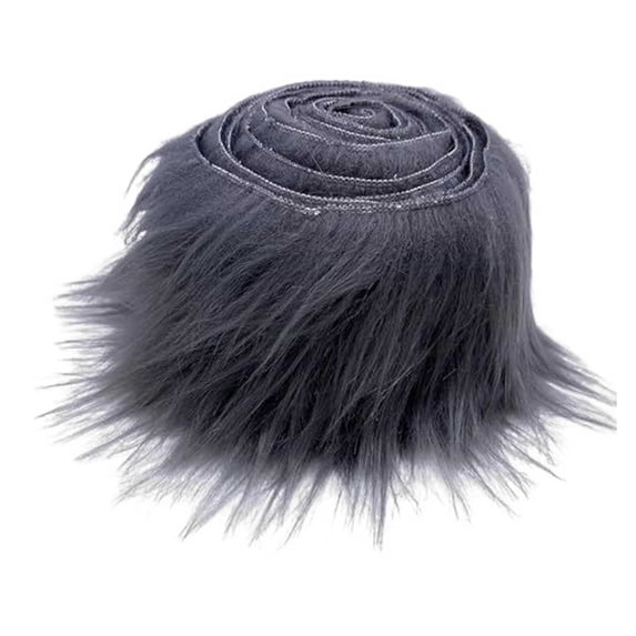 1Pc Shaggy Plush Fabric Precut Strips Plush Fabric Fuzzy Craft for Beard Hair Decoration Event & Party Happy Day!