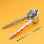 1Pc Shell Seafood Pecan Walnut Cracker Tool Chestnut Clip with Nut Pick,Metal Nut Cracker Tool for All Sorts of Nuts,Walnut Clip Peeling Hazelnut Clip Pecan Pliers Nut Opener Nut Pliers Chestnut Tool