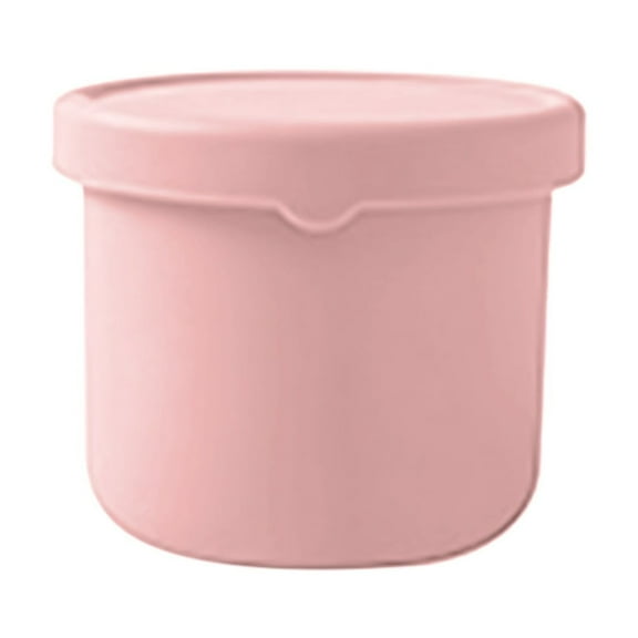1Pc Silicone Food Storage Containers, Silicone Bowl With Lid, Unbreakable, Non-Slip, BPA Free, Airtight, Microwave/Dishwasher/Freezer-Safe, Indoor And Outdoor Use, Multicolor(Pink,3.5x2.9x3")