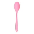 thumbnail image 1 of 1 Pc Silicone Spoon - Heat Resistant, Kitchen Cooking Utensil, Ergonomic Handle, Hanging Hole, Non-stick, for Mixing, Stirring & Serving, Made of Silicone, 1 of 2