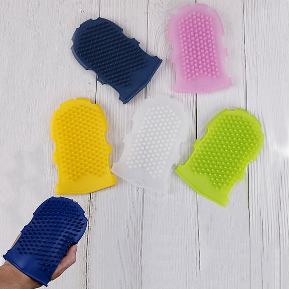 1Pc Silicone massage scrub gloves for peeling body bath brush exfoliating gloves