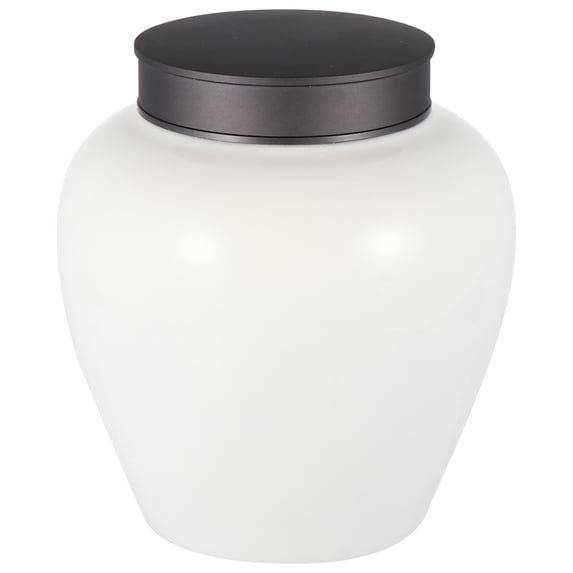 1Pc Simple Ceramic Tea Storage Pot with Cover Delicate Ceramic Tea Canister
