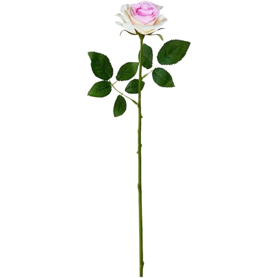 1Pc Simulated Rose Flowers,Fade-Resistant Lifelike Single Stem Fake Roses with Natural Petal Texture for Celebration DIY Wedding Bouquets Centerpieces Bridal Shower Valentines Day Party Decoration,F