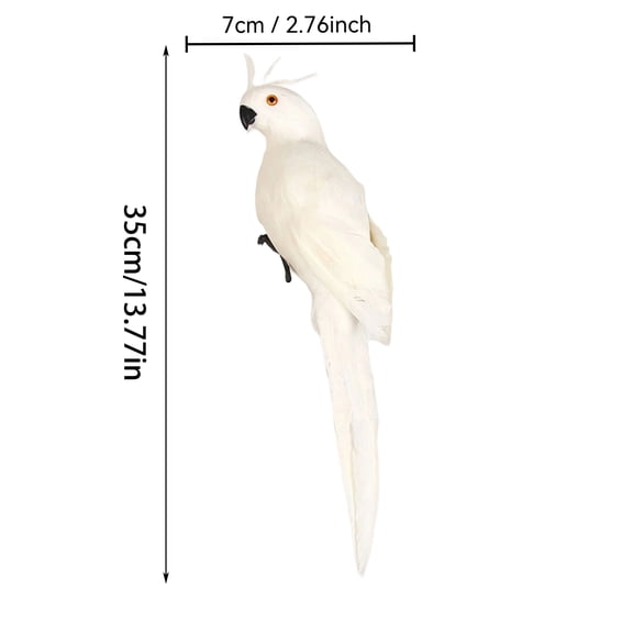 1Pc Simulation Parrot Bird, Feather Craft Ornament, Garden Decoration For Yard Patio Lawn Home Office Desk Decor