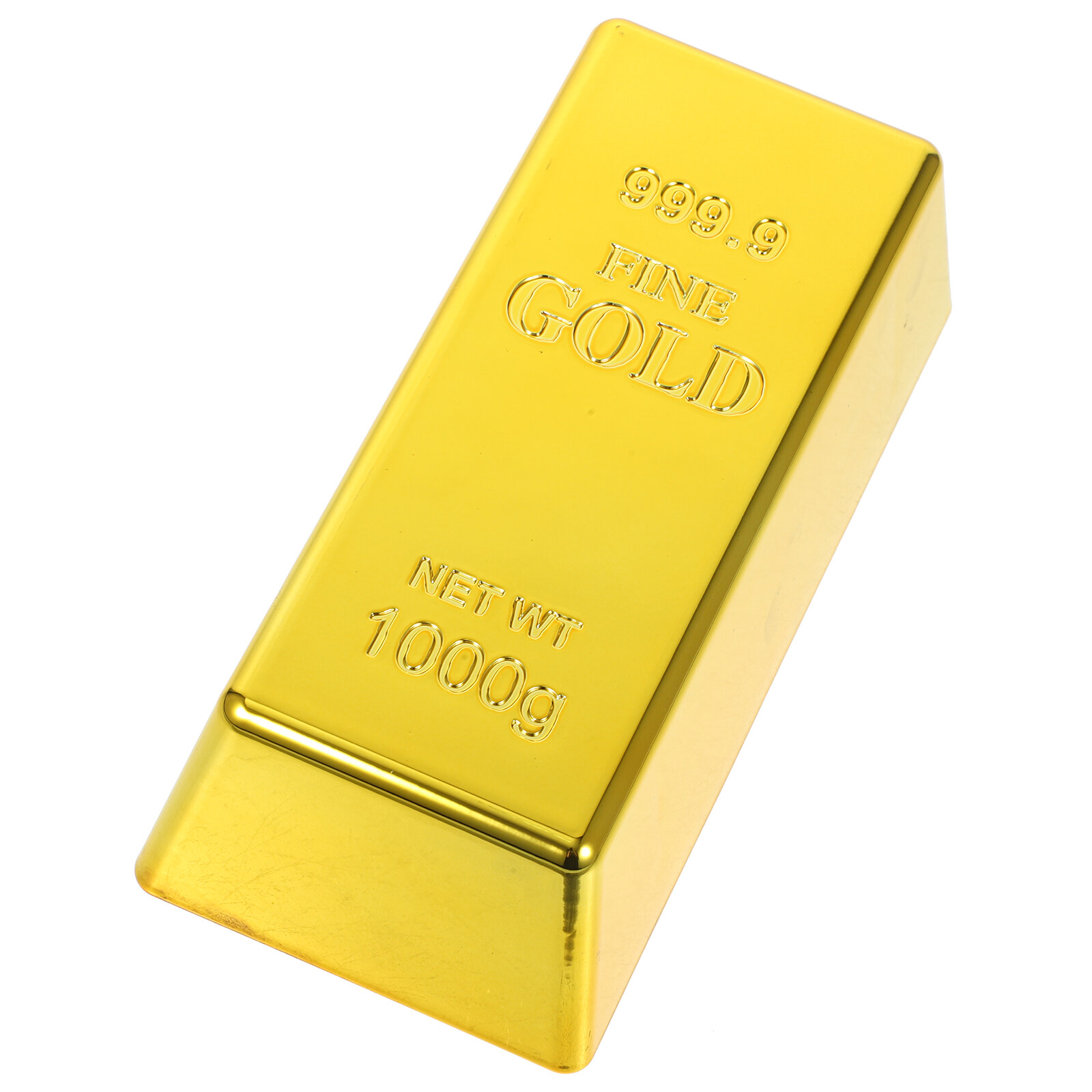 1Pc Simulation Plastic Hollow Gold Bullion Fake Gold Brick Creative