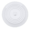 thumbnail image 1 of 1Pc Sink Plug, Kitchen Round Silicone Sink Stopper White, Fdelink 15Cm Silicone Rubber Kitchen Strainer Stopper Water Drain Tub Cover Mat Ath Tub Stopper for Drain, 1 of 9