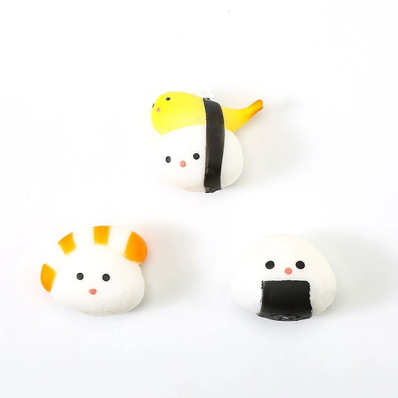 1Pc Slow Rising Cute Squishy, Assorted Cartoon Food Squishy with Sushi Styling for Office Desk Study Break and Travel Stress Relief, Portable Sensory Squeeze Decompression Accessory