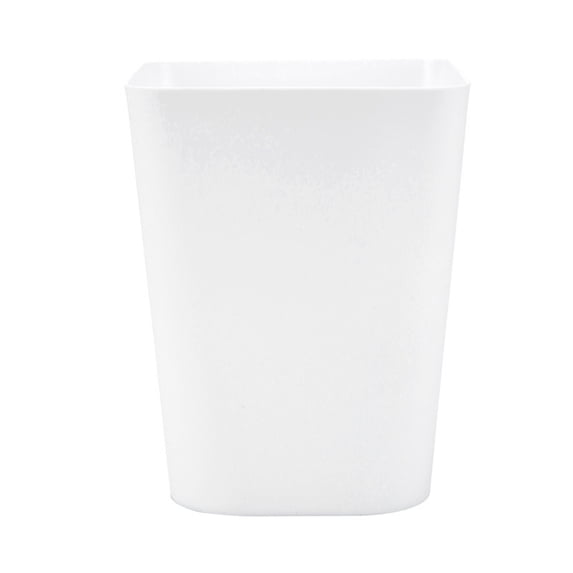 1Pc Small Premium Durable PlasticTrash Can, Rectangular Commercial Products Multi-Use Trash Can Office Wastebasket for Bedroom/Bathroom/Office, Fits Under Desk/Sink/Cabinet(White,7.5x5.9x9.1")