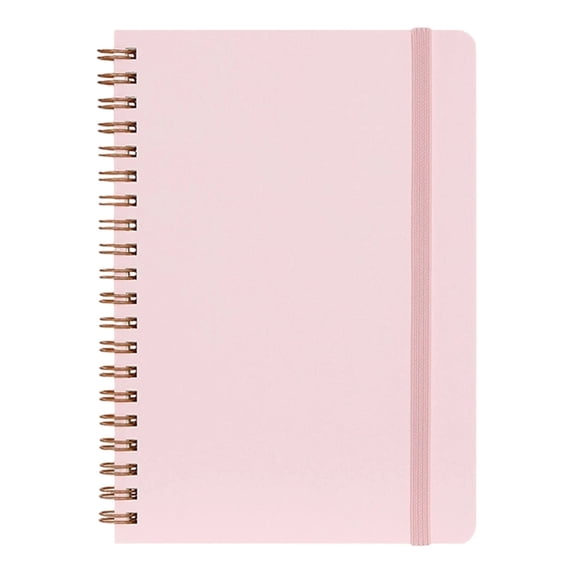 1Pc Small Spiral Notebook 5"x7", Notebook for Note Taking, Coloeful Scheme Spiral Journal Notebook, Work Notebook Small Notebook with Strap, Cute Notebook for Women, 60 Sheets/120 Pages,Pink