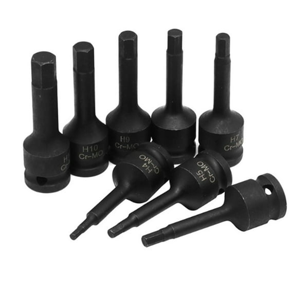 1Pc Socket Wrench Metric 1 2 Inch Shank Drive Socket Set Hex Bits Long Air Allens Driver H4 H5 H6 H7 H8 H9 H10 H12 H5 Fangkenuo