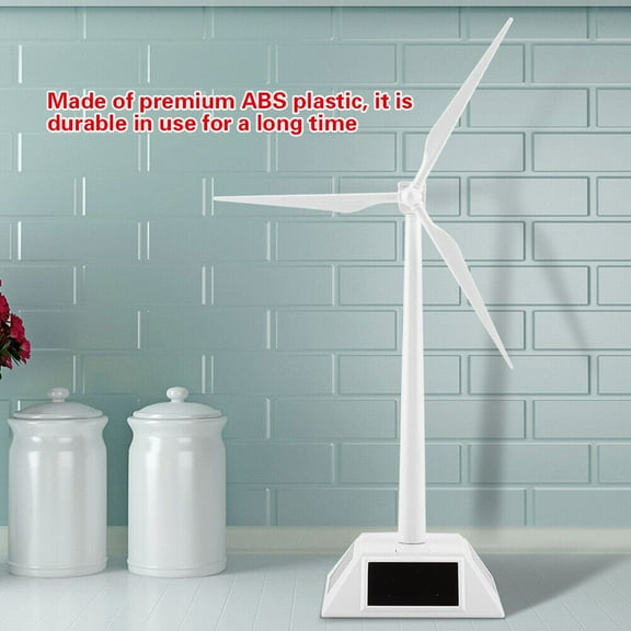 1Pc Solar Powered Wind Mill Model Desktop Decor Craft Kids Children Education Office Home Decor Wind-Solar Assembly Kit