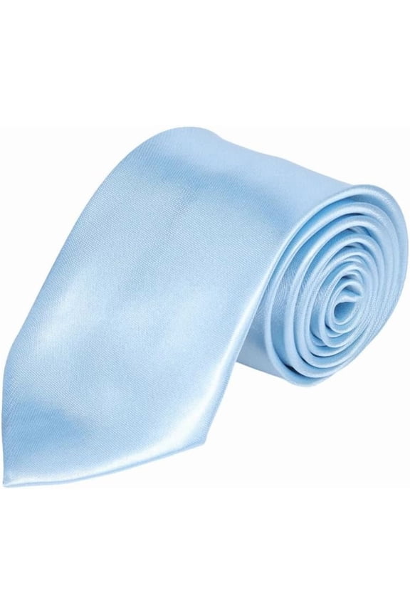 1Pc Solid Color Tie 1510x81x2mm Blue Polyester Formal Neckties Simple Fashionable Accessories DIY