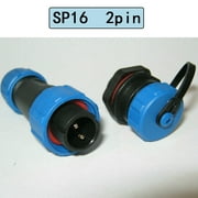 1Pc Sp16 Panel Ip68 Waterproof Plug and Socket Circular Connector 2,3,4,5,7,9Pin