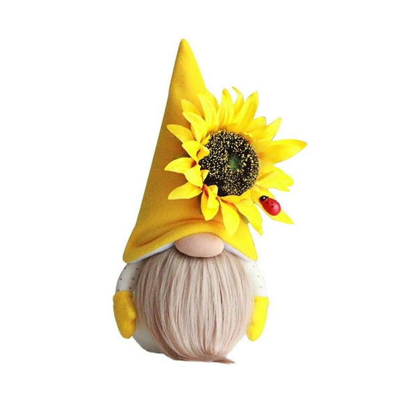 1Pc Spring Gnomes Easter Decorations, Handmade Summer Sunflower Gnomes Faceless Plush Doll, Spring Farmhouse Sunflower Kitchen Decor, Easter Gnomes Decorations Ornaments for The Home