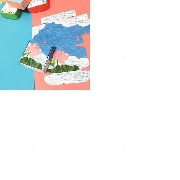 1Pc Square Paper Box 7.5X7.5X3cm Colorful Decorative Flower Printed Container for Gift Packaging Christmas Birthdays DIY