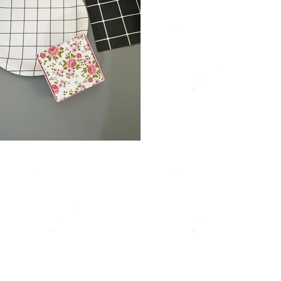 1Pc Square Paper Boxes for Soap Packaging with Pattern Pink Flower 7.5x7.5x3cm