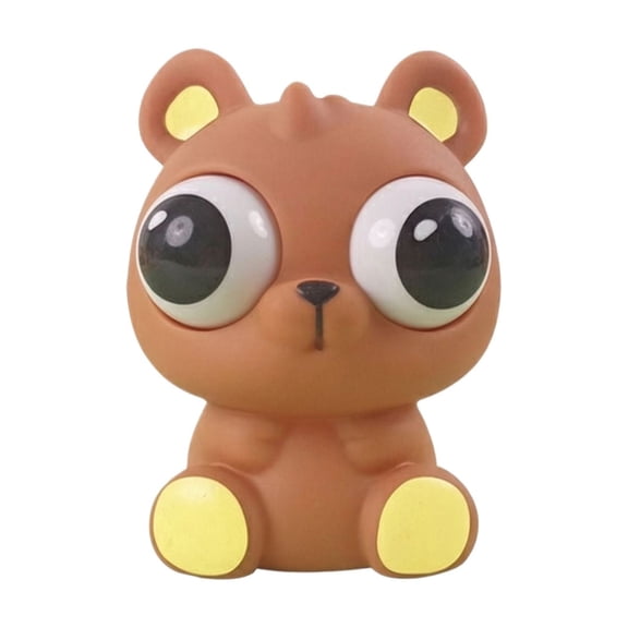 1Pc Squeeze Animal Stress Relief Toy, Pop Eye Squishy Animal Figurine, Fidget Sensory Toys Anxiety Autism Calming (1Pc)