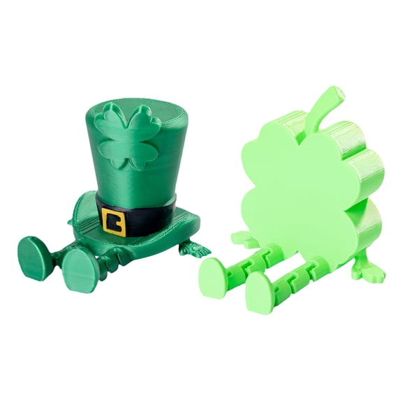 1Pc St Patrick's Day Leprechaun Figurines Gnomes Decorations Shelf Sitters with Dangling Legs Resin Gnome Centerpiece for Irish Day Gift