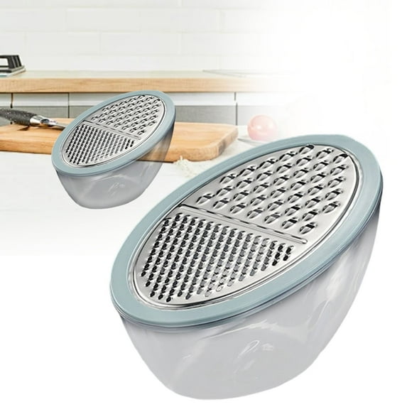 1Pc Stainless Steel Cheese Grater With Container,Vegetable Slicer,Multi Purpose Graters For Kitchen,Stainless Cheeses and Vegetable Shredder,Easy to Clean Potato Slicer,Reusable Box Graters,A