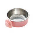 thumbnail image 1 of 1Pc Stainless Steel Hanging Pet Bowl With Adjustable Stand, Safe Wall-Mounted Food & Water Bowl For Cats Dogs M Medium Size, 1 of 5