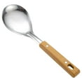 thumbnail image 1 of 1Pc Stainless Steel Spatula, High Heat Resistant Solid Spatula/Slotted Turner for Eggs, Fish, Kitchen Utensils, BPA-Free Kitchen Baking Mixing Stirring Utensil with Wooden Handle(Silver4,11x2.9"), 1 of 9