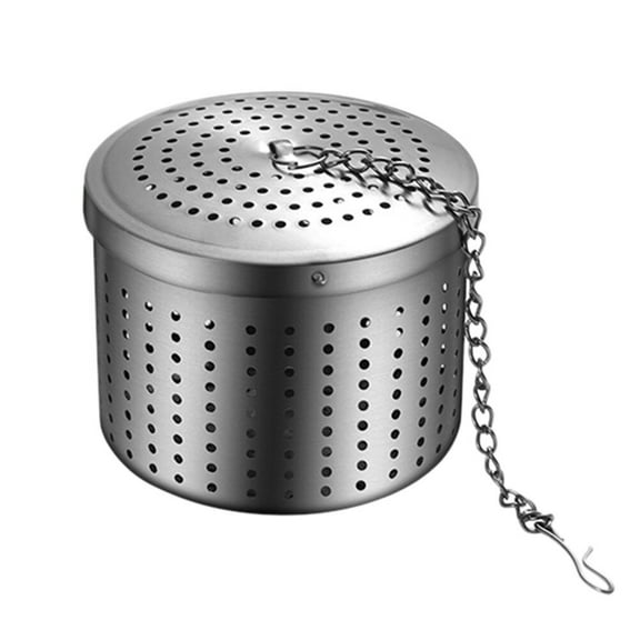 1Pc Stainless Steel Spice Ball Loose Leaf Tea Strainer and Useful Seasoning Ball