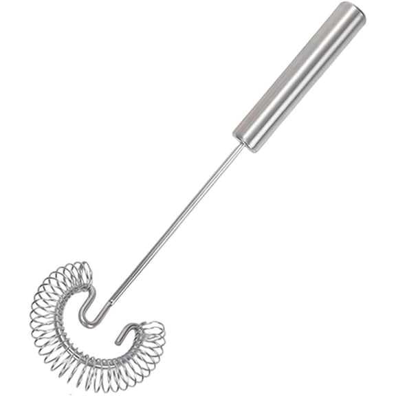 1Pc Stainless Steel Spring Coil Whisk, Handheld Spiral Wire Whipper Blender Beater, Kitchen Cooking Tools for Eggs, Cream, Sauces, Gravy, 10 inch