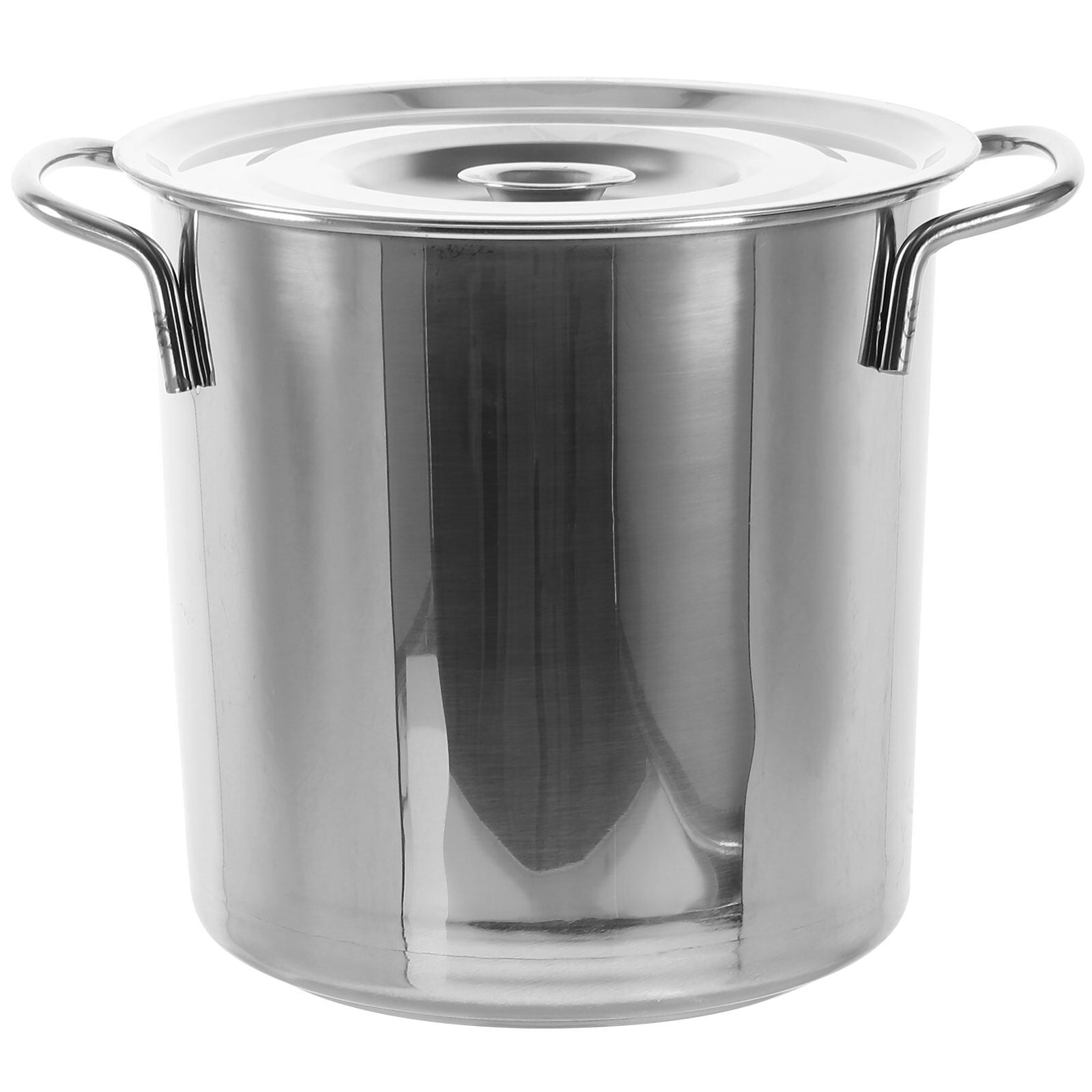 1Pc Stainless Steel Stockpot Large Capacity Pot Brine Bucket with Lid
