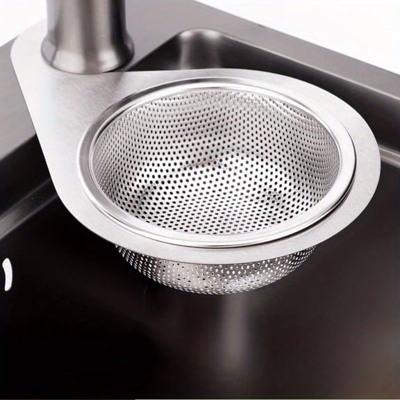 1Pc Stainless Steel Swan-Shaped Dish Drainer, Wall-Mounted Sink Drying Rack For Kitchen, Hanging Drainage Shelf For Dishes Utensils1Pc Stainless Steel Swan-Shaped Dish Drainer,