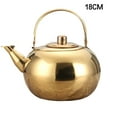 1Pc Stainless Steel Teapot with Infuser Filter Multifunctional Coffee