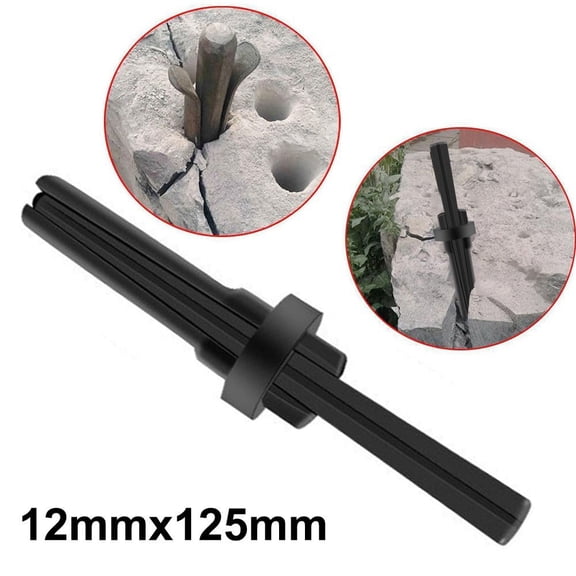 1Pc Stone Splitter 125X12Mm Stone Splitting Tool Plug Wedges And Feather Shims Concrete Rock Sandstone Splitters Hand Tools