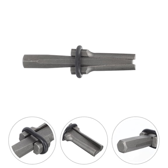 1Pc Stone Splitter Tool for Opening Hard Stone with Black Metal Plug Wedge and Durable Heat Treated Steel