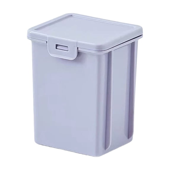 1Pc Storage Bin with Buckled Lid, Colored Plastic Stackable Storage Container Office Home-study Arts Craft Sorting, Dorm Desktop Organizer (3''x3''x4.5'', Purple)