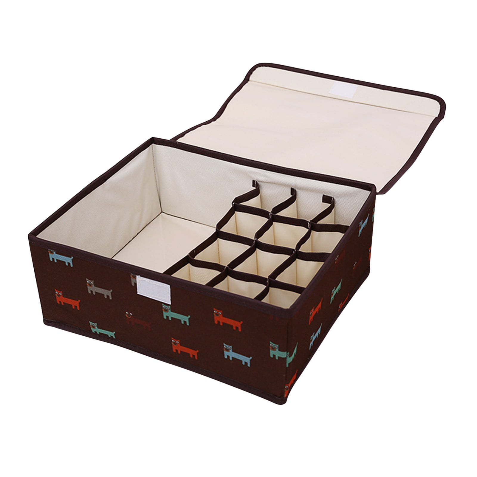 1Pc Storage Box 600D Oxfords Cloth 13 Lattice Finishing Box Underwear ...