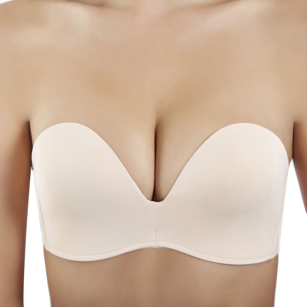 Bras Women Sexy Strapless Bra With Transparent Strap Invisible Backless  Push Up Underwear Seamless Bralette Wedding Thick Lingerie From 9,12 €