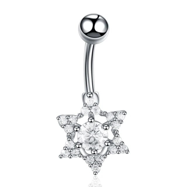 1pc Surgical Steel Belly Button Ring Navel Nombril Piercing Cz Belly Ring Sexy Women Belly 1322