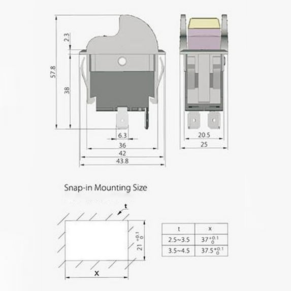 1Pc Sw7B On-Off Toggle Switch, For Table Saws Drill Press Power Tools ...