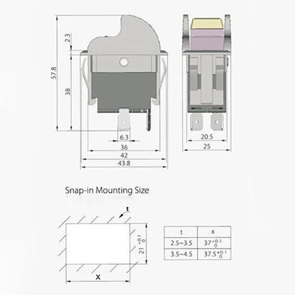 1Pc Sw7B On-Off Toggle Switch, For Table Saws Drill Press Power Tools Planer