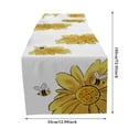 thumbnail image 1 of 1Pc Table Runner Clearance! Sunflower and Floral Pattern Table Runner Heat Insulating and Non Slip Linen Placemat for Summer, 1 of 4
