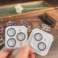 1Pc Tempered Glass Camera Lens for iphone 15 14 Plus 13 12 Mini 11 Pro