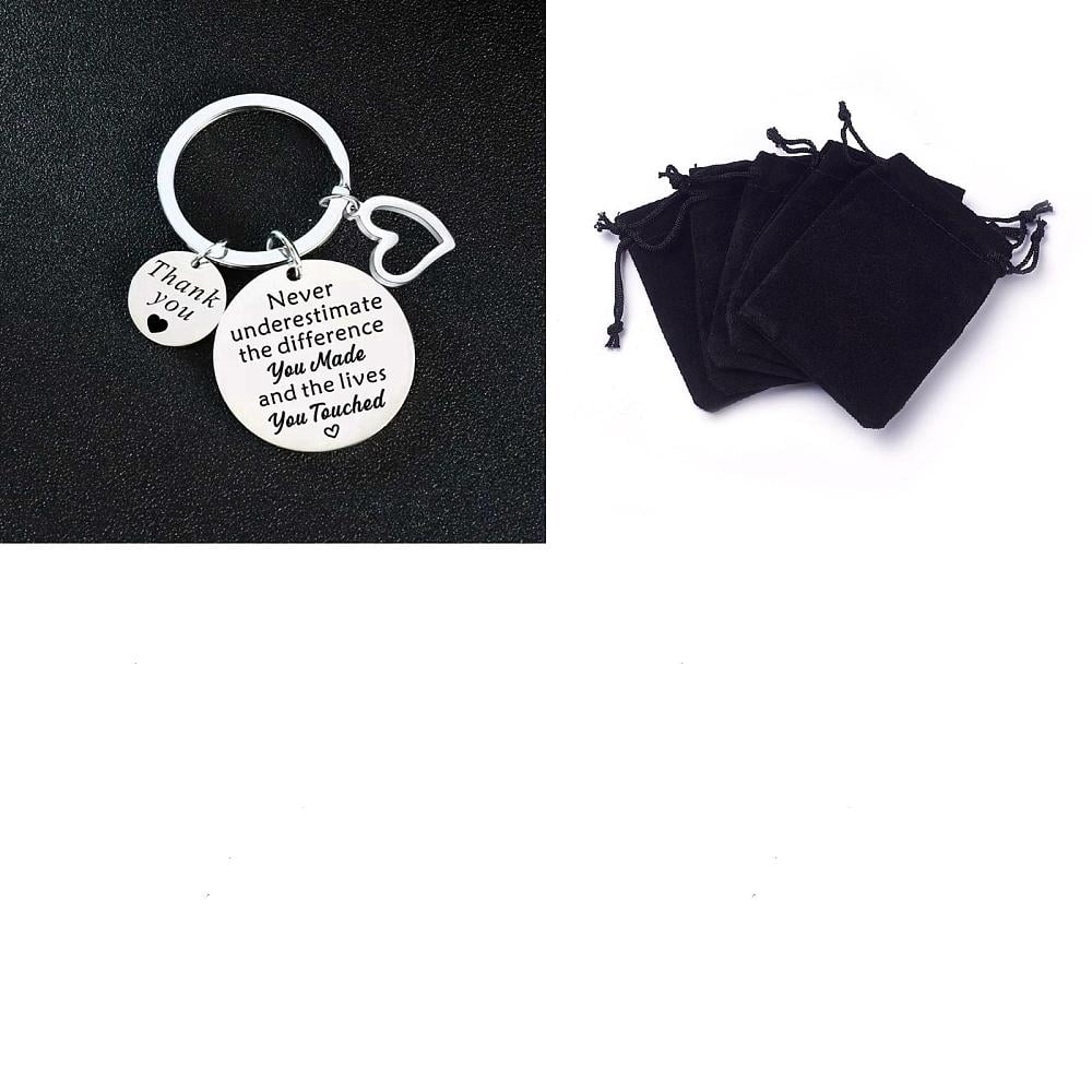 1Pc Thanksgiving Stainless Steel Pendant Keychain with Iron Findings ...