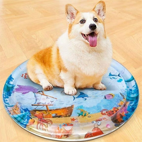 1Pc Thickened Sensory Water Mat for Cat Dog Pet Water-Fillable Cooling Mats
