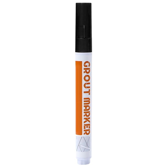 1Pc Tile Grout Paint Pens, Waterproof Ceramic Tile Seam Repair Pen Set, Tile Grout Colorant and Sealer Pens, Quick Dry Grout Marker Pen with Precision Tip for Floor Grout Line Renewal, Black