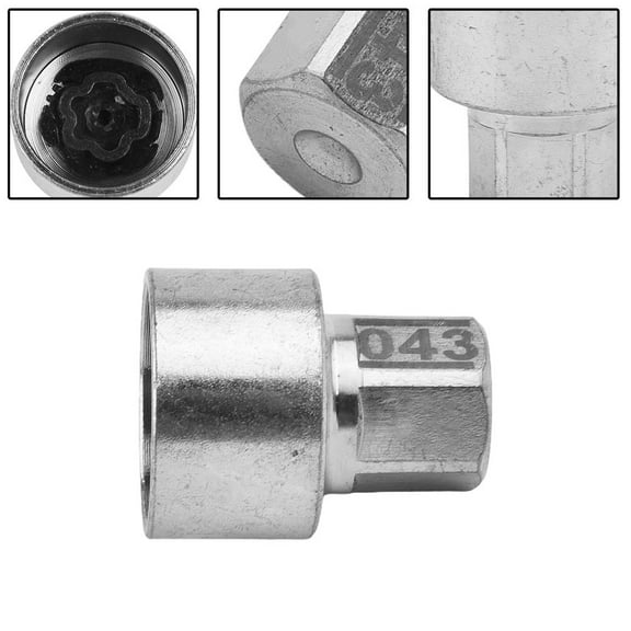 1Pc Tire Wheel Lock Anti-Theft Screw Lug Nut Bolt #43 Removal Key Socket For For For For Bmw F12 Automobiles Parts Accessories Fangkenuo