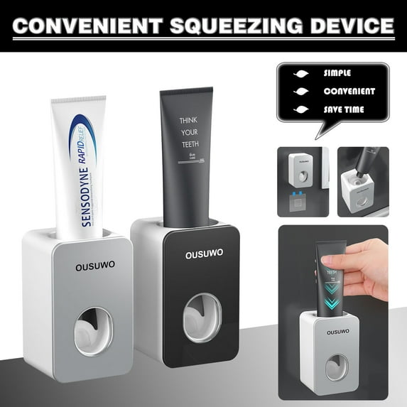 1Pc Toothpaste Squeezer Toothpaste Dispenser Automatic Toothpaste Squeezer Dispenser Bathroom Products
