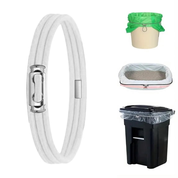 1Pc Trash Can Bands Adjustable Rubber Garbage Trash Can Bands Elastic Trash Trash Can Bag Holder Trash Can Bungee Cord Elastic Trash Can Strap,Trash Can Rubber Elastic Bands for Kitchen/Office/Garage