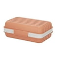 thumbnail image 1 of 1Pc Travel Soap Containers with Lid, Portable Draining Soap Bar Holder for Traveling, Camping, Outdoor, Gym, Bathroom, Home, 4.72x2.99x1.96 Inch, Orange, 1 of 8