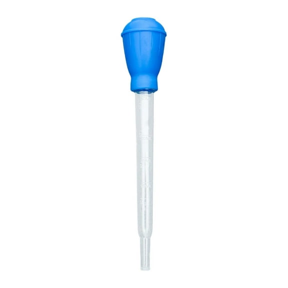 1Pc Turkey Baster,Basting Tool,Bulb Basters,Turkey Oil Suction Tube With Scale,Plastic Essential Kitchen Gadget for Roasting,Best Plastic Suction Basting Syringe,Kitchen Tools and Supplies,Blue