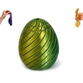 thumbnail image 1 of 1Pc Twisty Fidget Egg, 2.8 inch 3D Printed Fidget Toys Adults, Easter Basket Stuffers, Easter Egg Spinner, Spiral Design F, 1 of 8